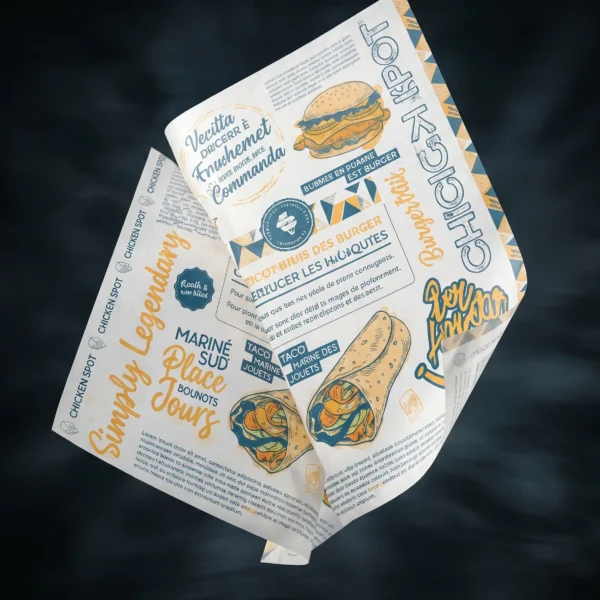 CHICKEN SPOT GREASEPROOF TRAY PAPER (28 X 35 CM)