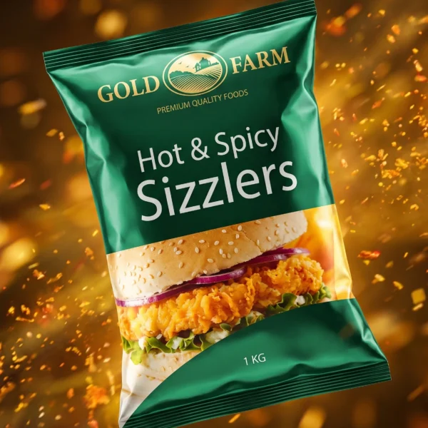 GOLD FARM CHICKEN SIZZLER BURGER 5x1 KG PROMO