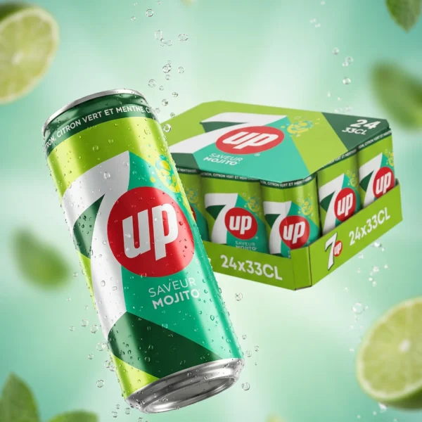 SEVEN UP MOJITO 33CL FR X24 SLIM