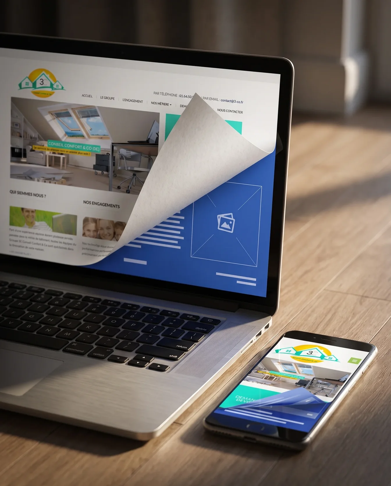Website design – 3A Rénovation | Aliphbay