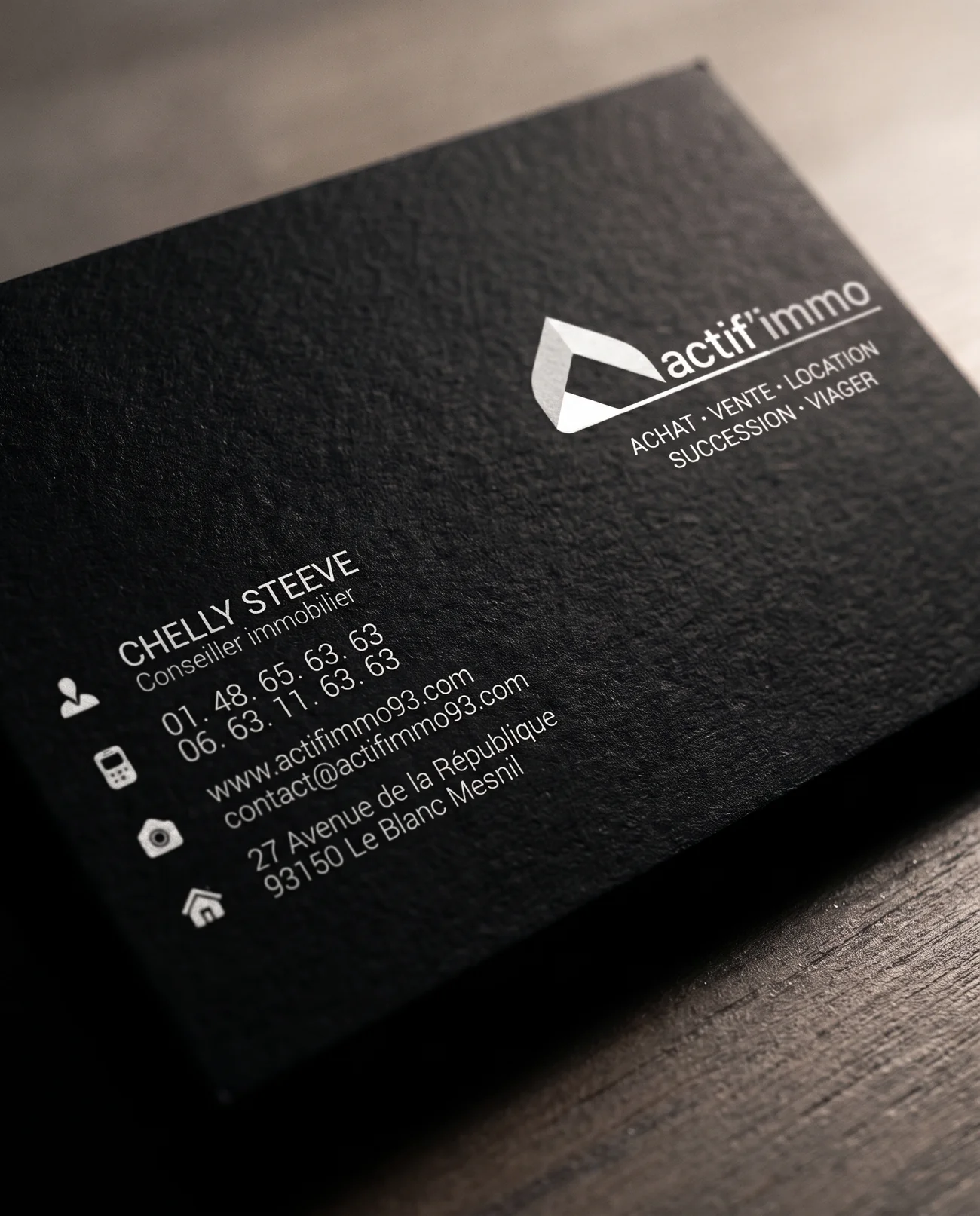 Print design – Actif'immo | Aliphbay