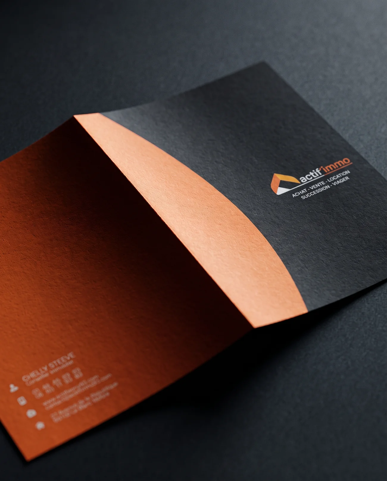 Print design – Actif'immo | Aliphbay