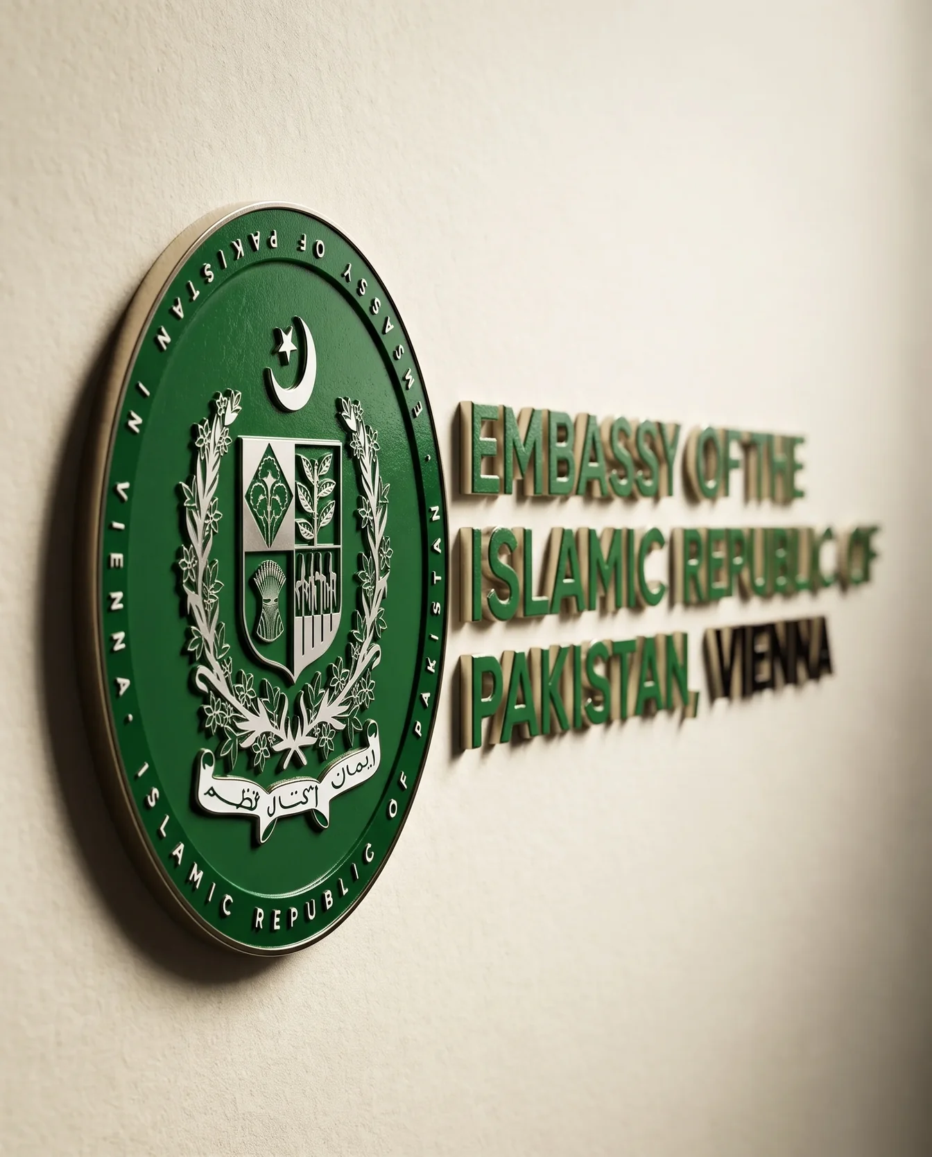 Logo and brand identity – Ambassade du Pakistan Vienne | Aliphbay