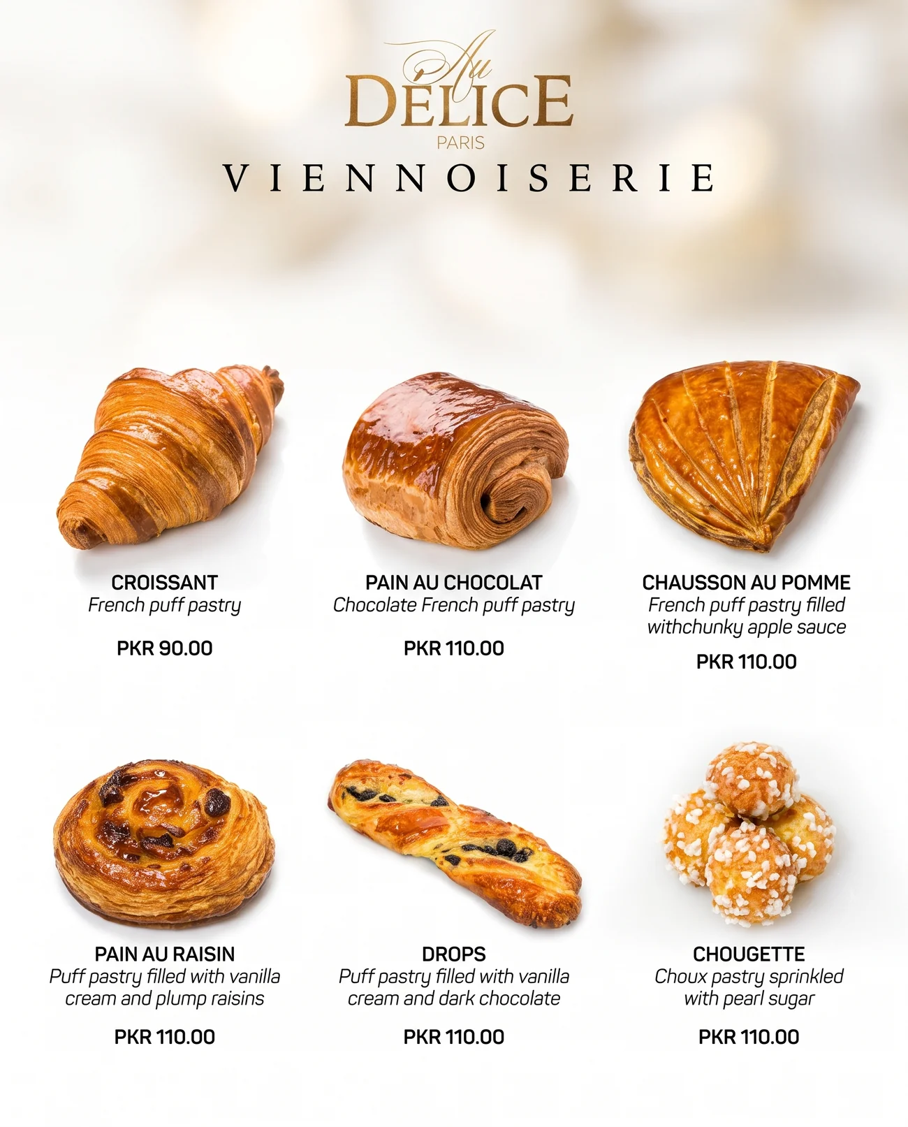 Social media and advertising design – Au Délice | Aliphbay