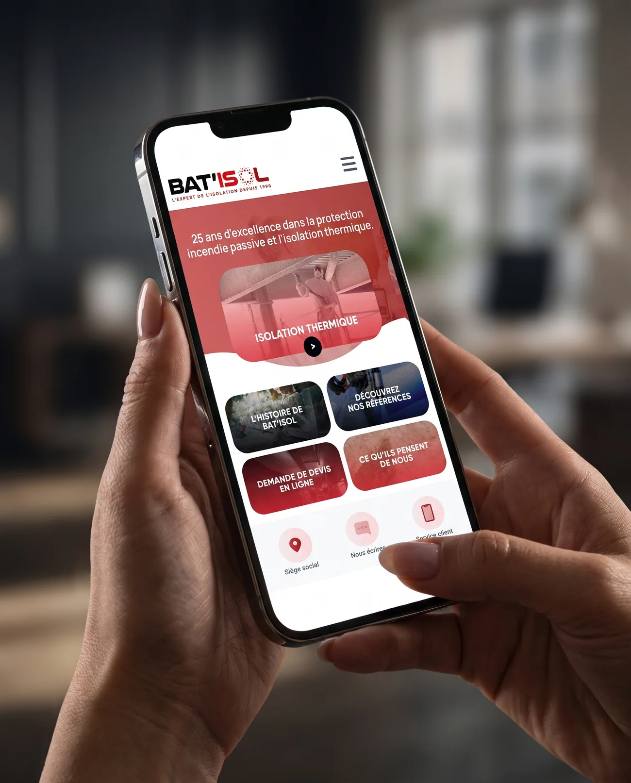Mobile and app interface – Batisol | Aliphbay
