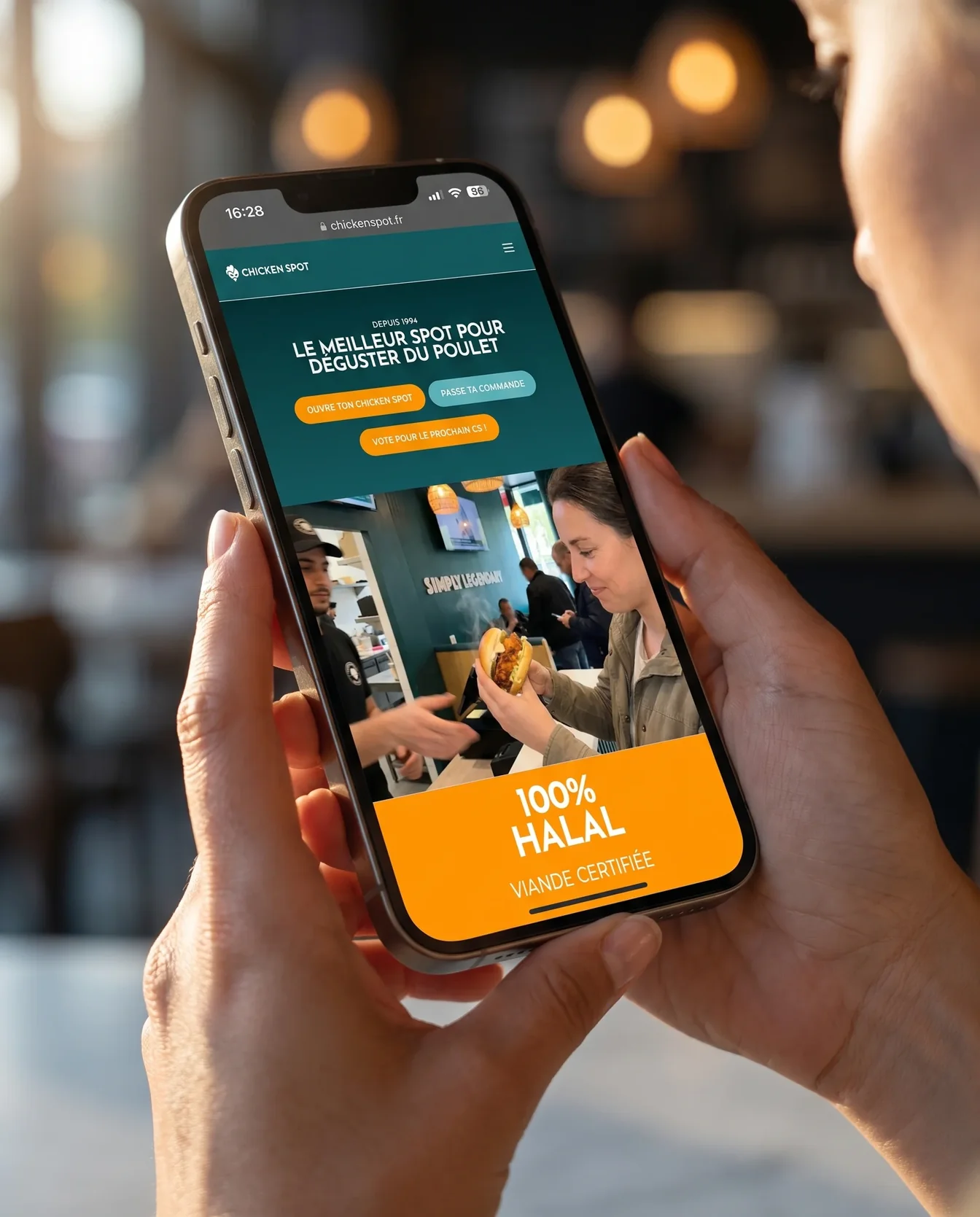 Mobile and app interface – Chicken Spot | Aliphbay