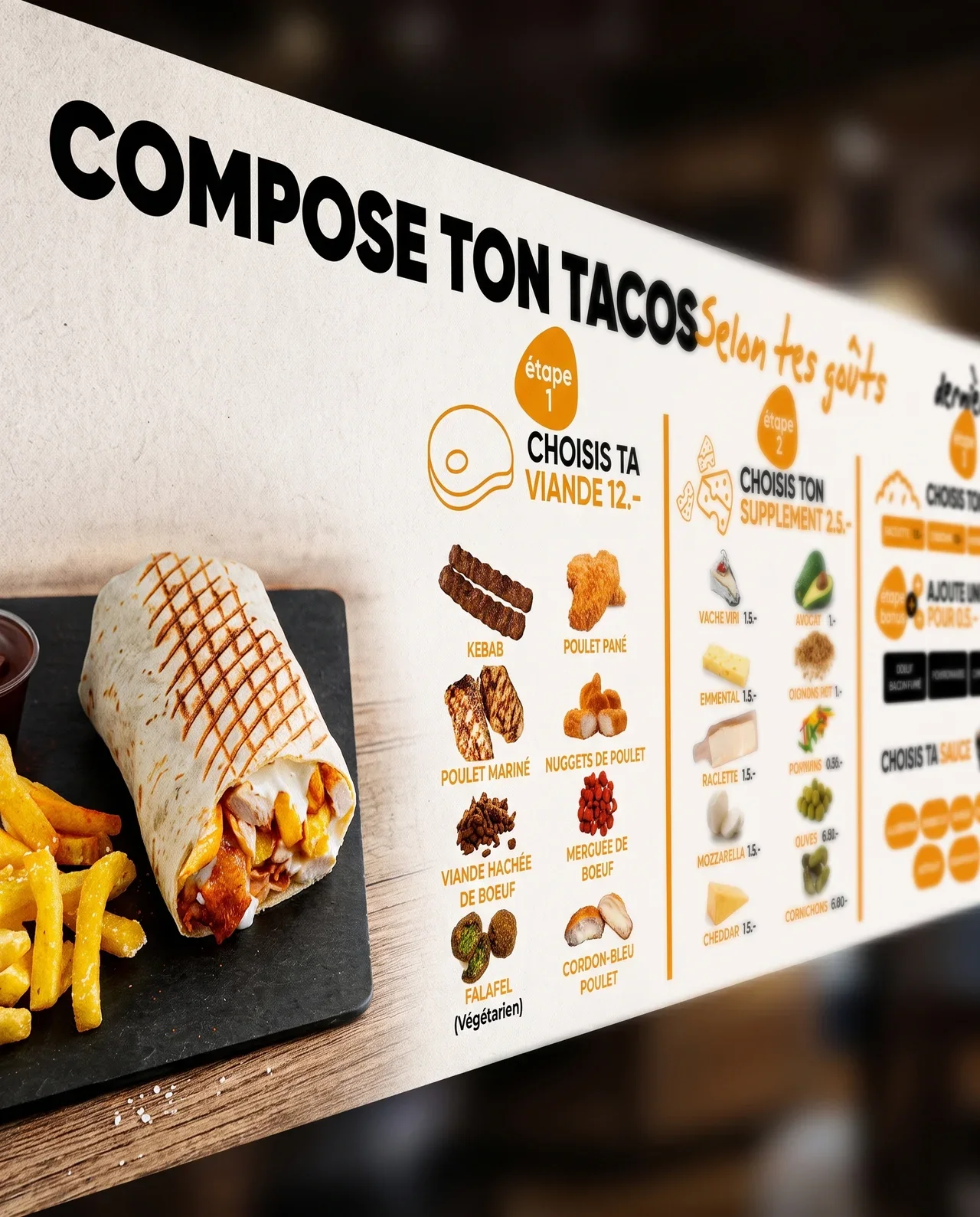 Print design – Compose ton tacos | Aliphbay