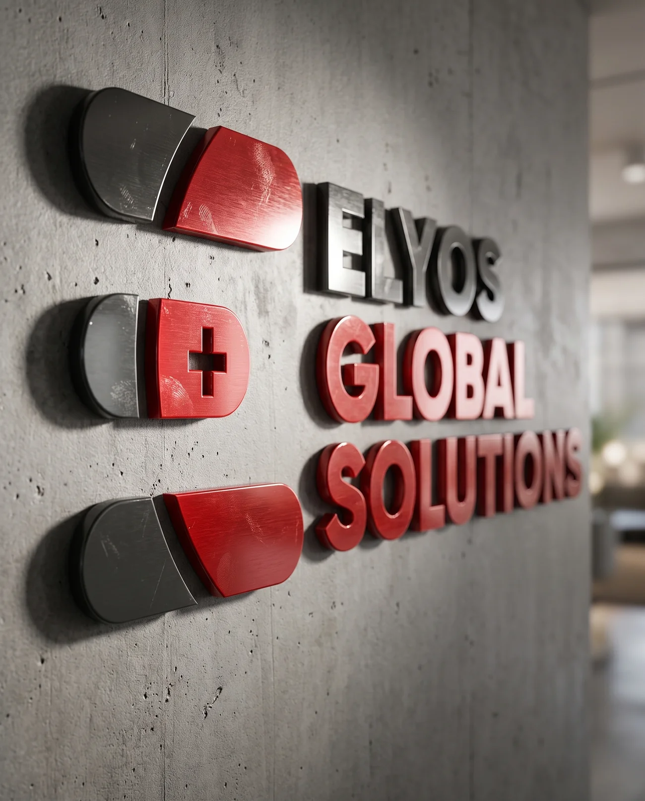 Logo and brand identity – Elyos Global Solutions | Aliphbay