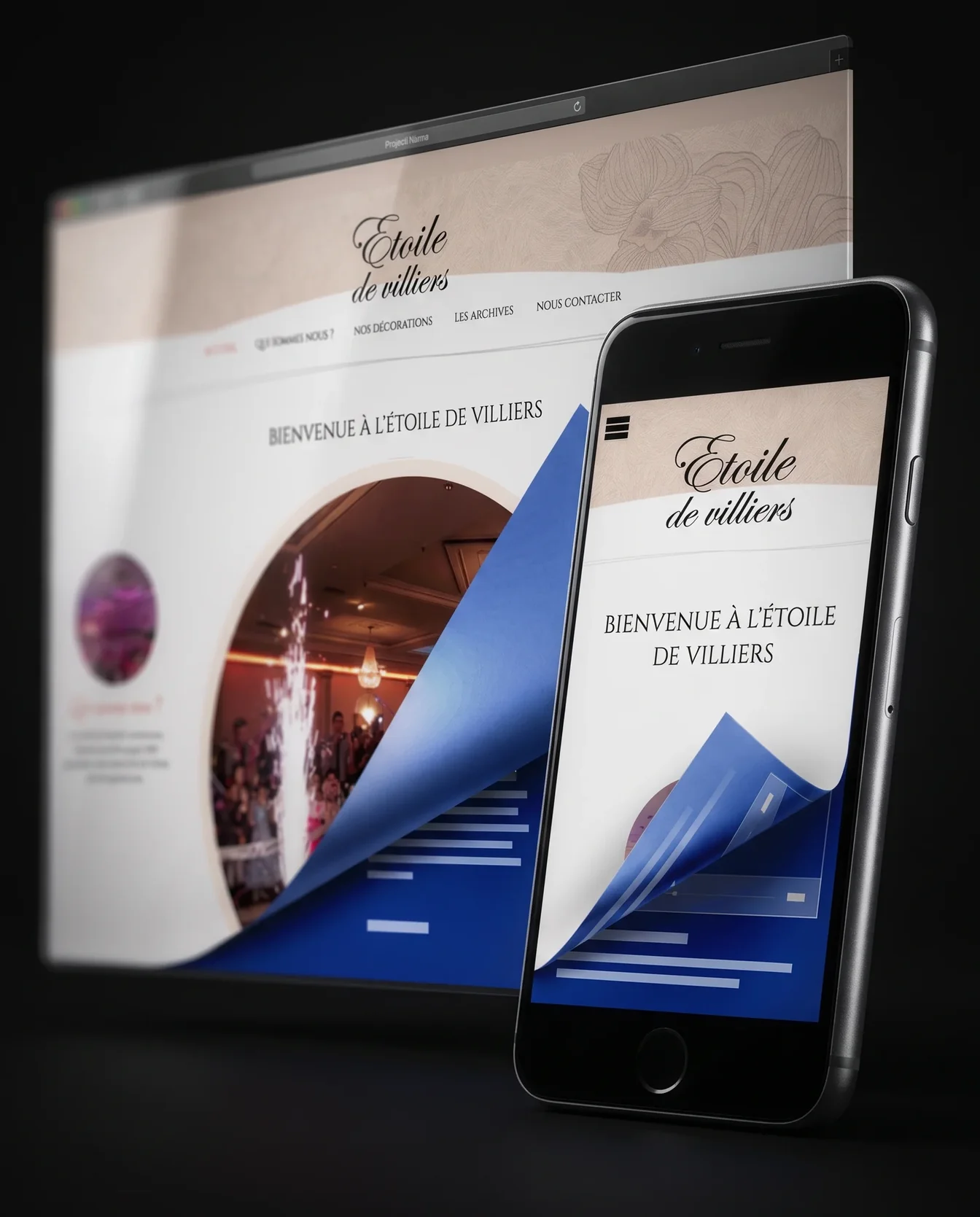 Website design – Étoile de Villiers | Aliphbay