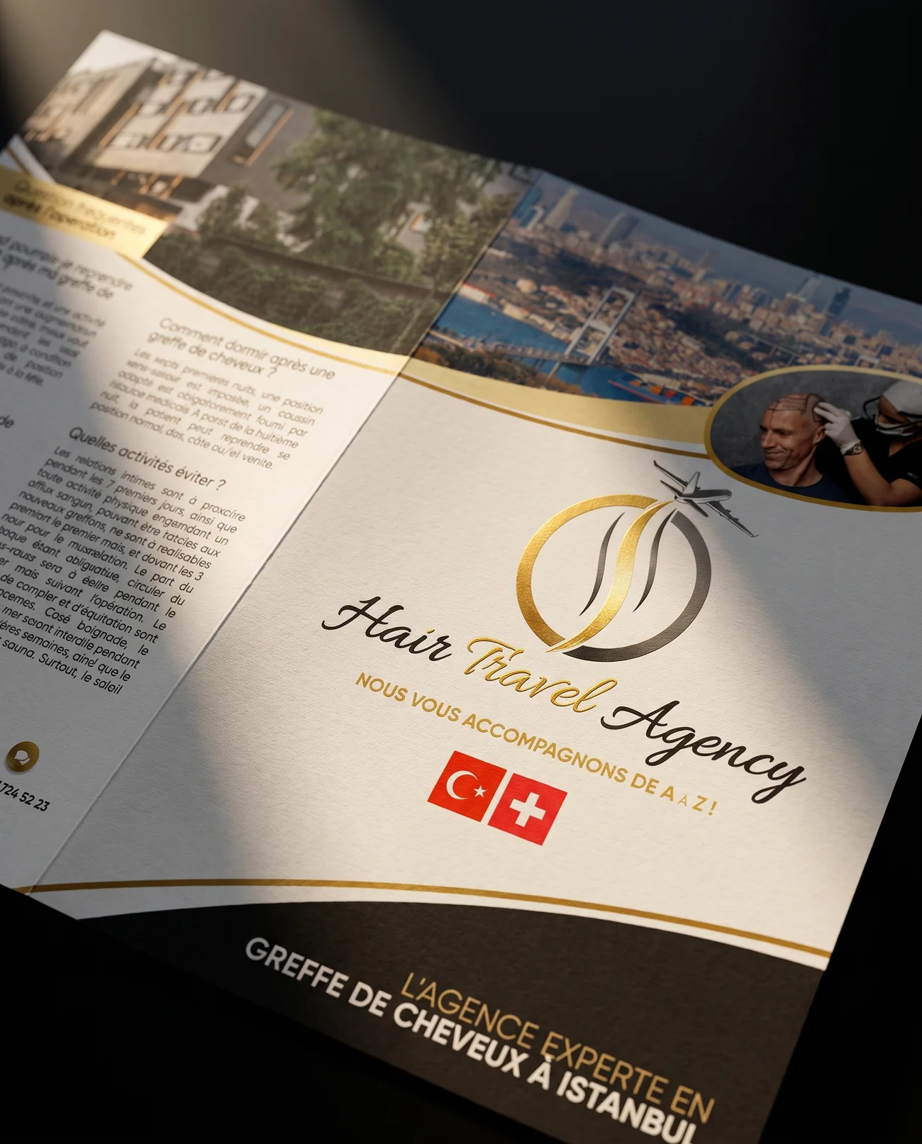 Print design – Hair Travel Agency | Aliphbay