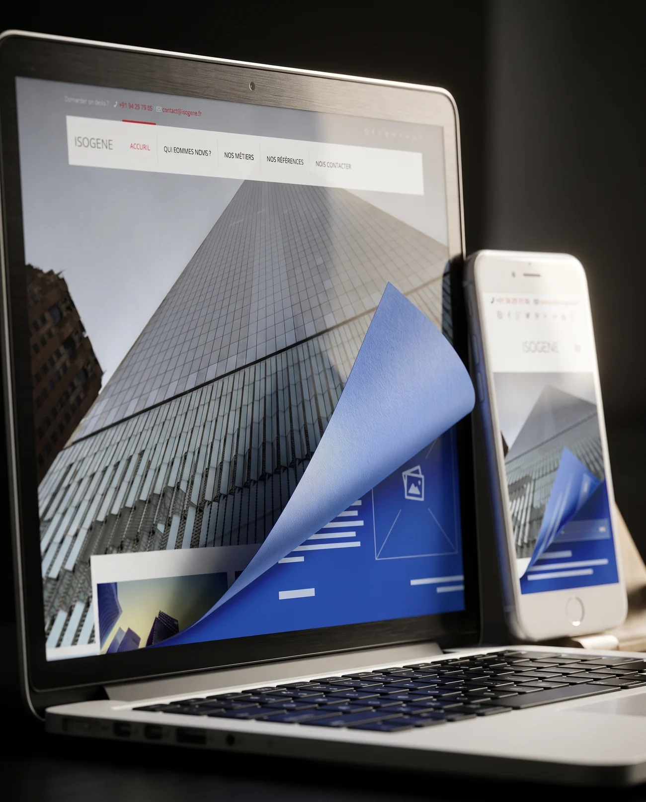 Website design – Isogène | Aliphbay