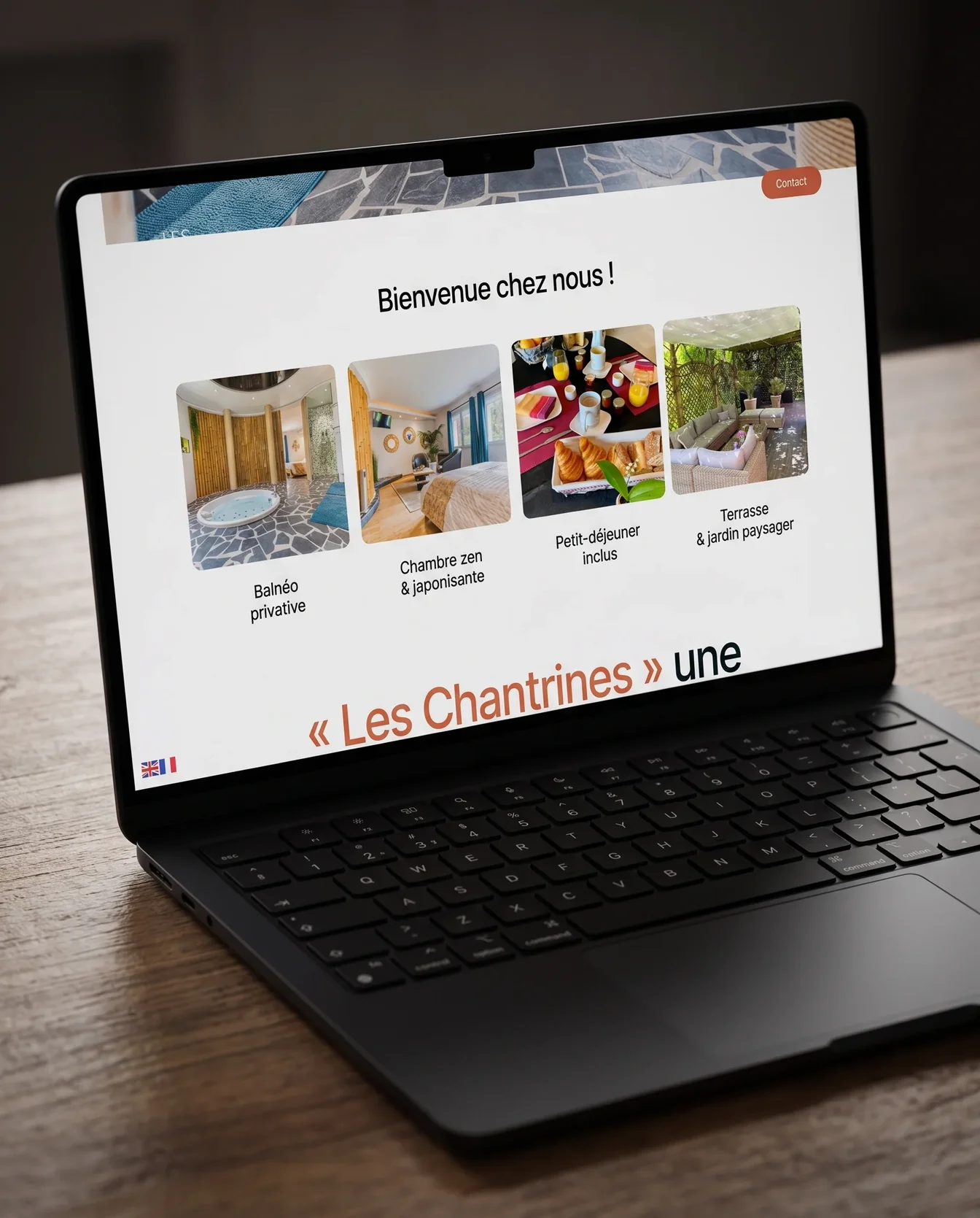 Website design – Les Chantrines | Aliphbay