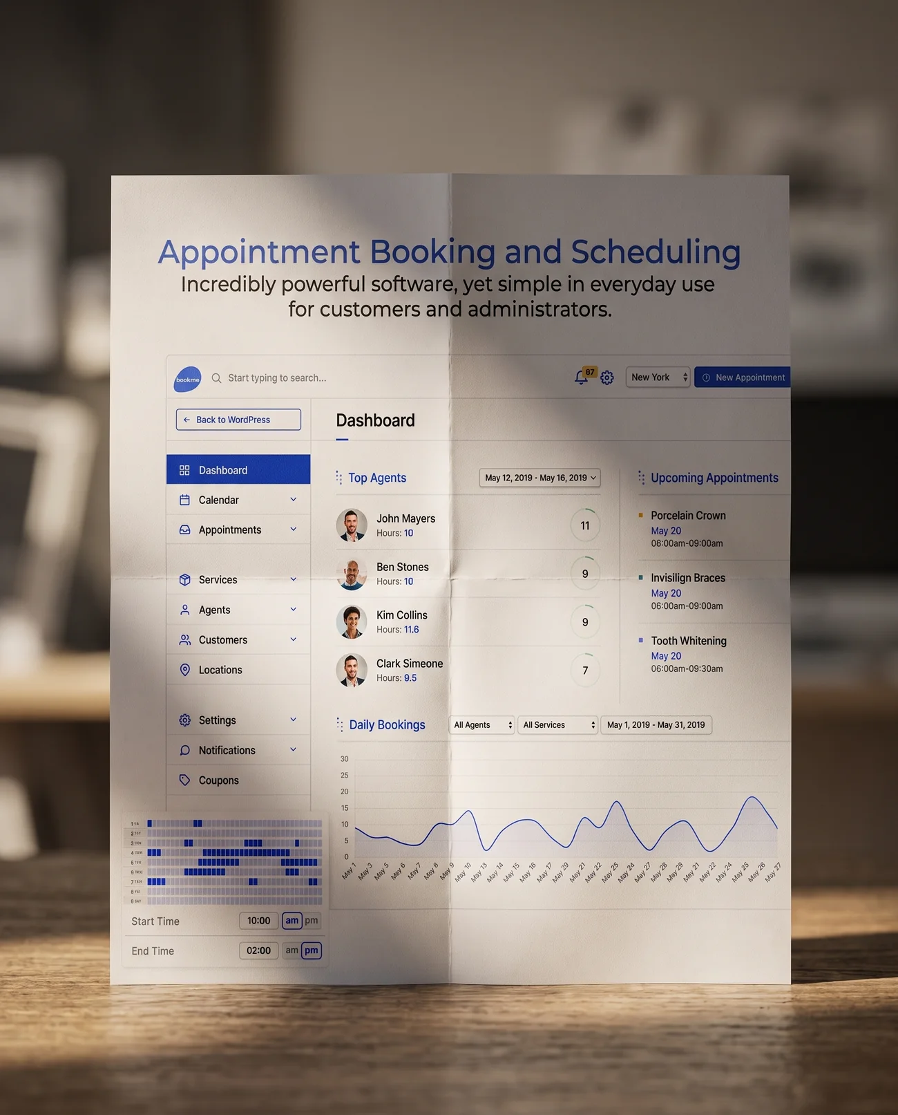 Website design – Logiciel de rendez-vous | Aliphbay