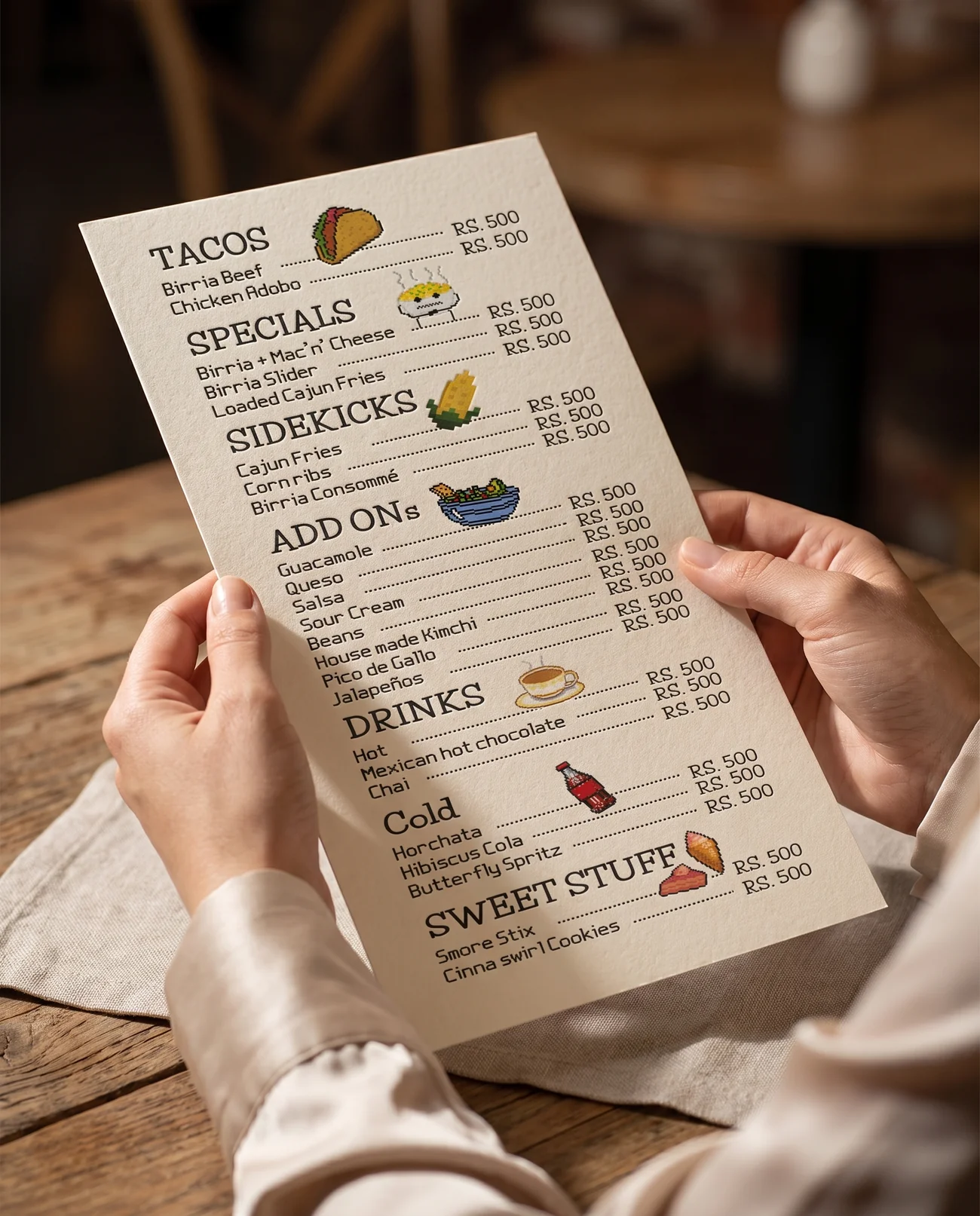 Print design – Menu restaurant | Aliphbay