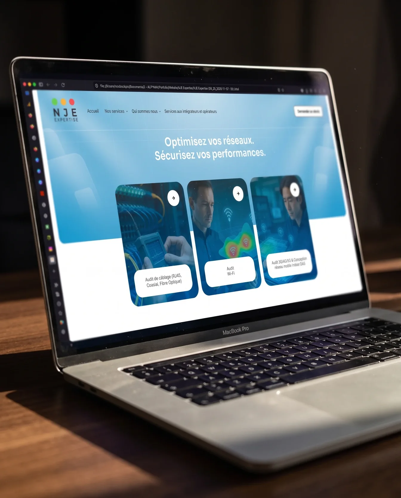 Website design – NJE Expertise | Aliphbay